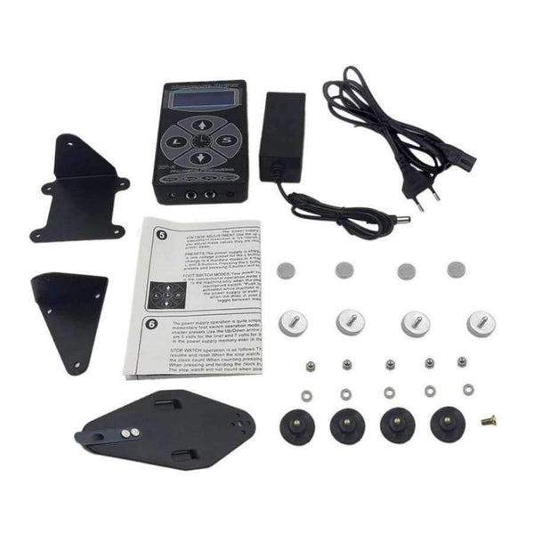 Planet Gates China HP-2 Tattooing Power Supply Hurricane Professional Power Supply Digital Dual LCD Display Tattooing Power Supply Machines EU Plug