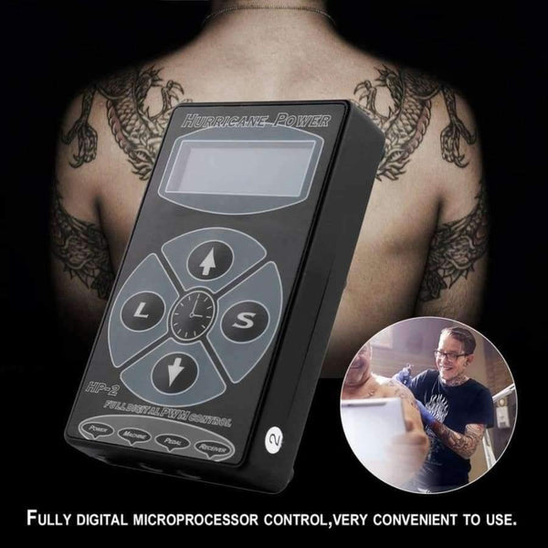 Planet Gates China HP-2 Tattooing Power Supply Hurricane Professional Power Supply Digital Dual LCD Display Tattooing Power Supply Machines EU Plug