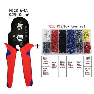 Planet Gates China / hsc8  1200pcs 2 Tubular Terminal Crimping Tool Mini Electrician's Pliers Hand Tools HSC8 6-4 0.06-10mm2 28-7AWG High Precision Pliers Set