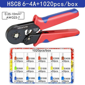 Planet Gates China / HSC8  6-4A 1020 tube Tubular Terminal Crimping Tools Mini Electrical Pliers HSC8 6-4A/6-4 0.25-10mm² 23-7AWG 6-6 0.25-6mm² High Precision Clamp Sets
