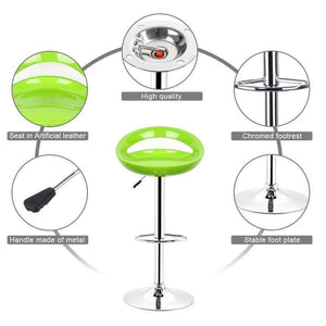 Planet Gates China JEOBEST 2PCS/Pairs Swivel ABS Bar Stool Chairs Rotating Adjustable Height Bar Stool Stainless Steel Stent Armrest Footrest HWC