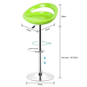 Planet Gates China JEOBEST 2PCS/Pairs Swivel ABS Bar Stool Chairs Rotating Adjustable Height Bar Stool Stainless Steel Stent Armrest Footrest HWC