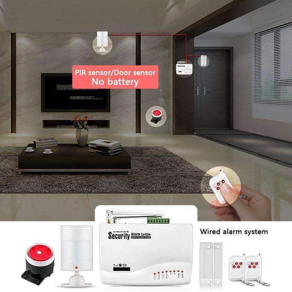 Planet Gates China / kit 3 FUERS Wireless GSM Burglar Alarm System Smart Home Garage Detector Motion Sensor Russia Voice Security Protection Auto Dial DIY