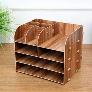 Planet Gates China / Kitty Office Organizer Wooden Office Desk Sets Desk File Organizer Multifunctional Office Desk Accessories Document Storage Box