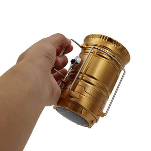 Planet Gates China LED Solar Powered Collapsible Flashlights Portable Lamp LED Rechargeable Hand Lamp Hiking Camping Lantern Light Outdoor Lighting