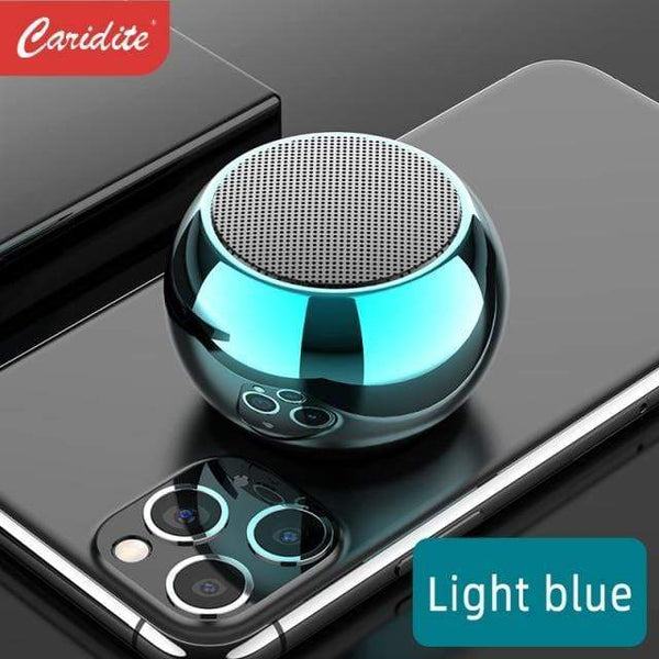 Planet Gates China / light blue / Speaker Caridite 2021 Popular Tws Super Mini Multi-Function Outdoor Sports Portable Round Small Steel Cannon Wireless Bt Speaker