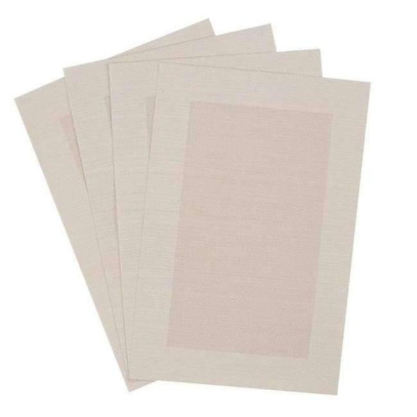 Planet Gates China / Light Coffee 4pcs/lot PVC Decorative Vinyl Placemats for Dining Table Runner Linen Place Mat in Kitchen Accessories Cup Coaster Pad