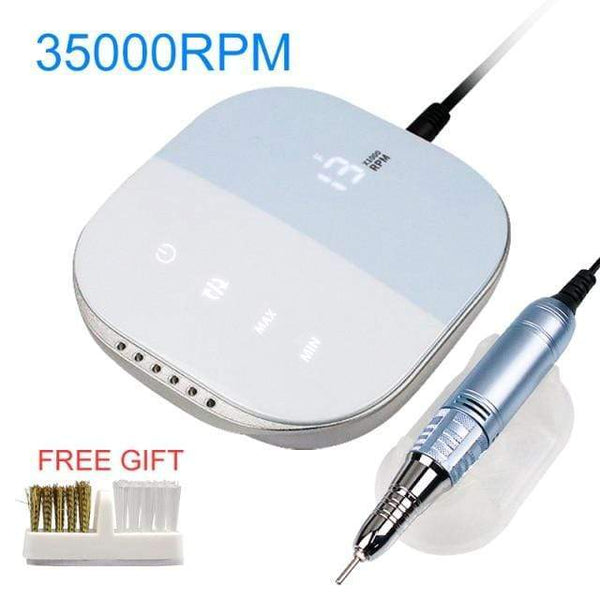 Planet Gates China / Light Grey 35000RPM Nail Art Drill Gel Electric Nail Drill 35W Nail Polisher with Set Nail Drill Bits Manicure Machie Nail Salon Tools