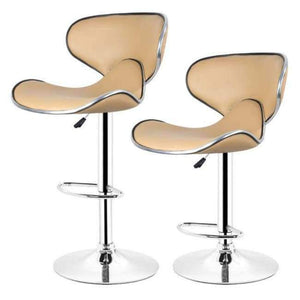 Planet Gates China / light tan JEOBEST 2pcs/set High Quality PU Leather Bar Stool Gas Lift Height Adjusted Swivel Leisure Home Office Chair 4 Colors HWC