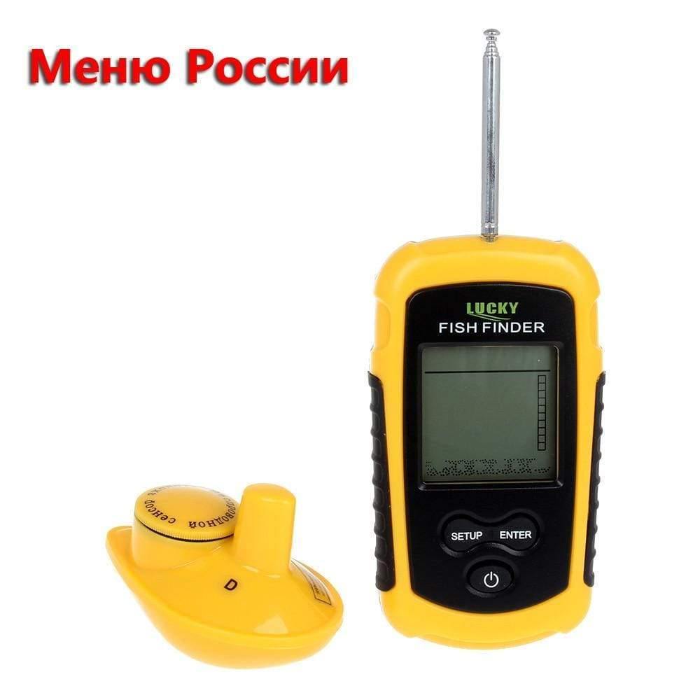 Planet Gates China Lucky FFW1108-1 Portable 100m Wireless Fish Finder Alarm 40M/130FT Sonar Depth Ocean River