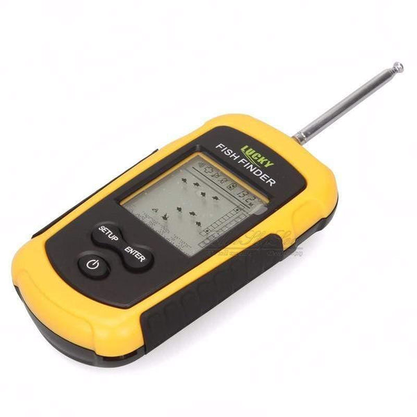 Planet Gates China Lucky FFW1108-1 Portable 100m Wireless Fish Finder Alarm 40M/130FT Sonar Depth Ocean River