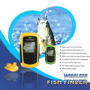 Planet Gates China Lucky FFW1108-1 Portable 100m Wireless Fish Finder Alarm 40M/130FT Sonar Depth Ocean River