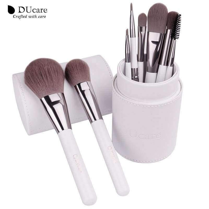 Planet Gates China Makeup Brushes professional Cosmetics brush Set 8pcs High Quality top Synthetic Hair With White Cylinder brushes set