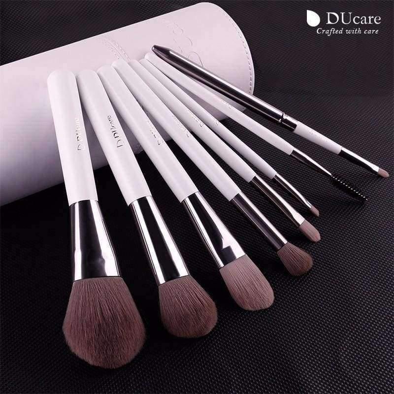 Planet Gates China Makeup Brushes professional Cosmetics brush Set 8pcs High Quality top Synthetic Hair With White Cylinder brushes set