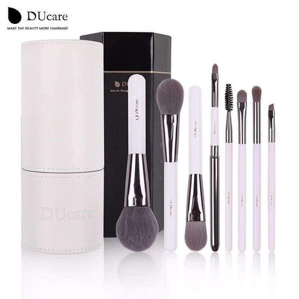 Planet Gates China Makeup Brushes professional Cosmetics brush Set 8pcs High Quality top Synthetic Hair With White Cylinder brushes set
