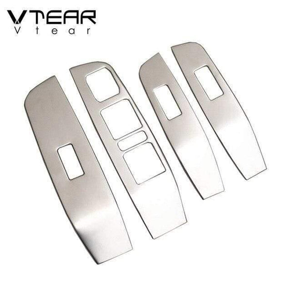 Planet Gates China / Matt chrome Haval F7 window switch cover glass lifting trim frame interior mouldings control panel car-styling accessories 18-19