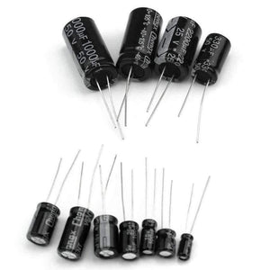 Planet Gates China MCIGICM D180  125pcs 25 Values Total Electrolytic Capacitors Assortment Kit Set 1uF to 2200uF electronic components
