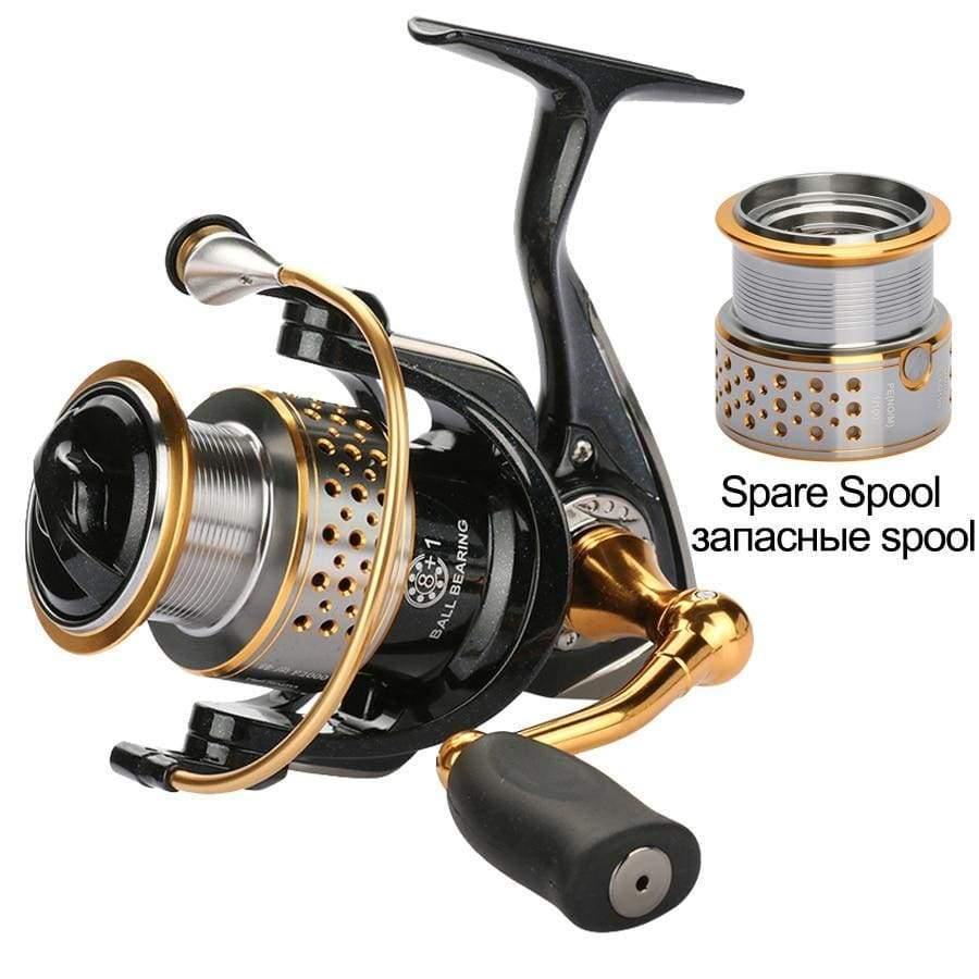 Planet Gates China Metal Fishing Reel Coil Sea Spinning Reels Deep and Shallow Spool 2000 Series 5.2:1 9BB Drag Power 6kg For Fishing