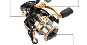 Planet Gates China Metal Fishing Reel Coil Sea Spinning Reels Deep and Shallow Spool 2000 Series 5.2:1 9BB Drag Power 6kg For Fishing