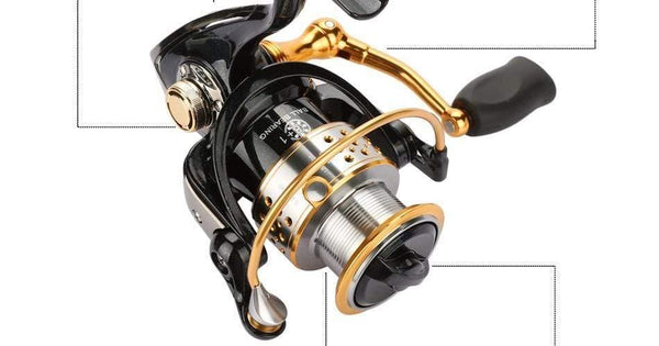 Planet Gates China Metal Fishing Reel Coil Sea Spinning Reels Deep and Shallow Spool 2000 Series 5.2:1 9BB Drag Power 6kg For Fishing