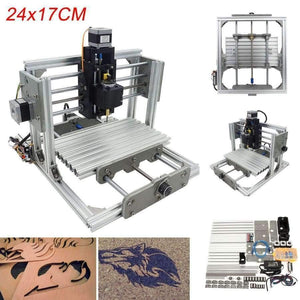 Planet Gates China Mini 3 Axis CNC DIY Engraving Milling Machine Assembly Kit  USB Desktop Metal Engraver PCB Milling Machine Working Area 24x17cm