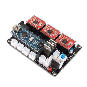 Planet Gates China Mini 3 Axis CNC DIY Engraving Milling Machine Assembly Kit  USB Desktop Metal Engraver PCB Milling Machine Working Area 24x17cm