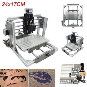 Planet Gates China Mini 3 Axis CNC DIY Engraving Milling Machine Assembly Kit  USB Desktop Metal Engraver PCB Milling Machine Working Area 24x17cm