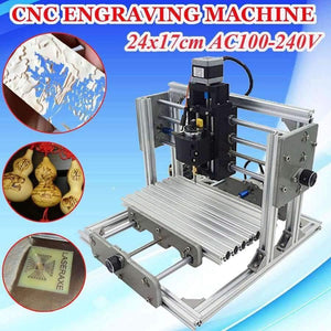 Planet Gates China Mini 3 Axis CNC DIY Engraving Milling Machine Assembly Kit  USB Desktop Metal Engraver PCB Milling Machine Working Area 24x17cm