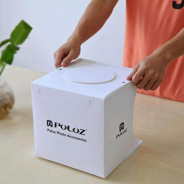 Planet Gates China Mini Light Box Double LED Light Room Photo Studio Photography Lighting Shooting Tent Backdrop Cube Box Photo Studio Dropship New