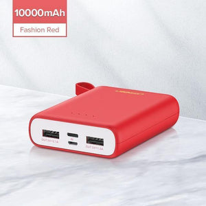 Planet Gates China / Mini PowerBank Red Ugreen Mini Power Bank 10000mAh Ultra Slim PoverBank for Samsung S9 S8 Dual USB Powerbank External Battery Pack Portable Charger