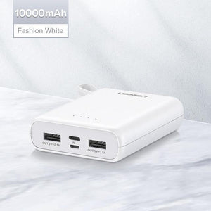 Planet Gates China / Mini PowerBank White Ugreen Mini Power Bank 10000mAh Ultra Slim PoverBank for Samsung S9 S8 Dual USB Powerbank External Battery Pack Portable Charger