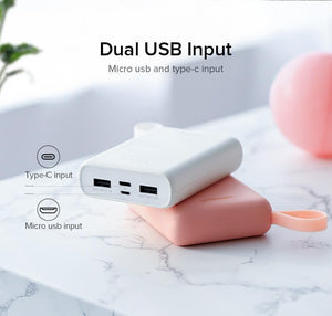 Planet Gates China / Mini PowerBank White Ugreen Mini Power Bank 10000mAh Ultra Slim PoverBank for Samsung S9 S8 Dual USB Powerbank External Battery Pack Portable Charger