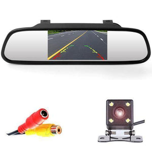 Planet Gates China / Monitor 4 LED 4.3" Car Rearview Mirror Monitor Auto Parking System + LED Night Vision Backup Reverse Camera CCD Car Rear View Camera