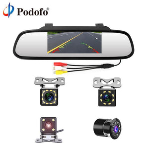 Planet Gates China / Monitor 8 LED 4.3" Car Rearview Mirror Monitor Auto Parking System + LED Night Vision Backup Reverse Camera CCD Car Rear View Camera