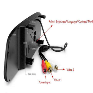 Planet Gates China / Monitor 8 LED 4.3" Car Rearview Mirror Monitor Auto Parking System + LED Night Vision Backup Reverse Camera CCD Car Rear View Camera