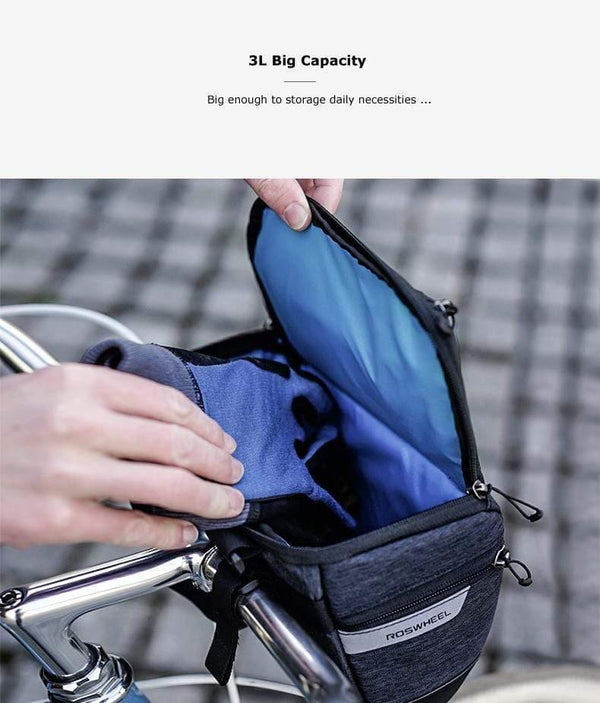 Planet Gates China Mountain Road 111467 Water Resistant Touchscreen Cycling Bike Bicycle Handlebar Bag For Map or Mobile Cell Phone