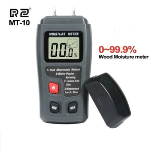 Planet Gates China / MT10 RZ Wood Moisture Meter Hygrometer Timber Damp Detector Tree Density Digital Wood Humidity Tester