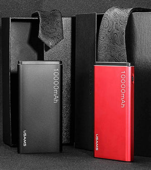 Planet Gates China / New Black USAMS Power Bank 10000mAh Dual USB Mobile Phone Portable Charger Powerbank Backup External Battery