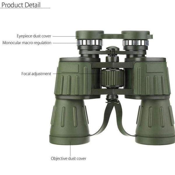 Planet Gates China Night Vision 60x50 HD Binoculars Military Zoom Powerful  Hunting Optics Astronomical Telescope Objective + Eyepiece Adjustment