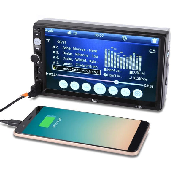 Planet Gates China / No Camera Universal 7010B Car MP5 Player 7inch 2Din Touch Screen Audio Stereo Multimedia FM/MP5/USB/AUX/Bluetooth Camera Car Video Player