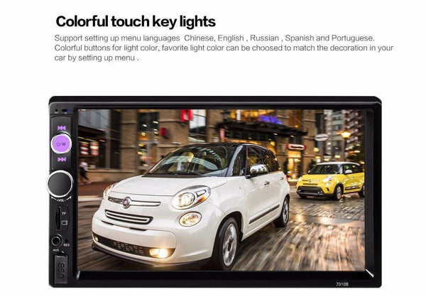 Planet Gates China / No Camera Universal 7010B Car MP5 Player 7inch 2Din Touch Screen Audio Stereo Multimedia FM/MP5/USB/AUX/Bluetooth Camera Car Video Player