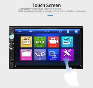 Planet Gates China / No Camera Universal 7010B Car MP5 Player 7inch 2Din Touch Screen Audio Stereo Multimedia FM/MP5/USB/AUX/Bluetooth Camera Car Video Player