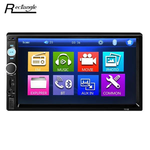 Planet Gates China / No Camera Universal 7010B Car MP5 Player 7inch 2Din Touch Screen Audio Stereo Multimedia FM/MP5/USB/AUX/Bluetooth Camera Car Video Player