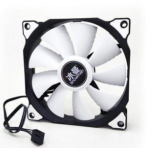 Planet Gates China / No light 4 Pin PWM / 1 Pcs PWM 4 Pin 120mm Computer Case Fan Silent 12CM Fan CPU Cooling RGB Quiet PC Cooler Fan Case Fans 12V DC Adjust Fan Speed
