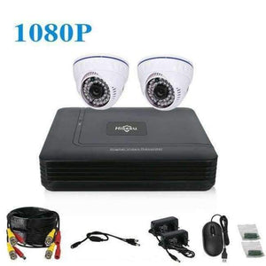 Planet Gates China / None / 1080P Dome Hiseeu HD 4CH 1080N 5in1 AHD DVR Kit CCTV System 2pcs 720P/1080P AHD waterproof/dome IR Camera 2MP P2P Security Surveillance Set