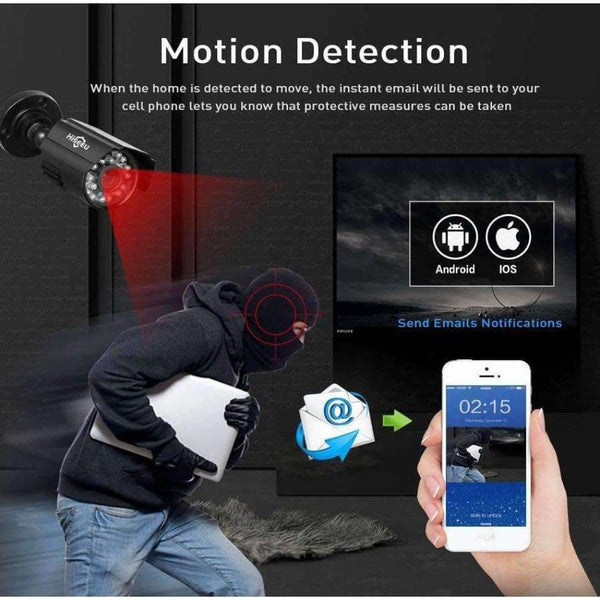 Planet Gates China / None / 720P Bullet Hiseeu HD 4CH 1080N 5in1 AHD DVR Kit CCTV System 2pcs 720P/1080P AHD waterproof/dome IR Camera 2MP P2P Security Surveillance Set