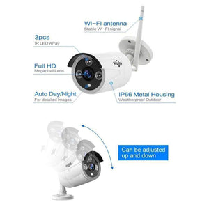 Planet Gates China / None / 960P White Hiseeu 1080P 960P wireless CCTV System IP Bullet Camera HD 2MP NVR Recorder Video Security Camera Surveillance System
