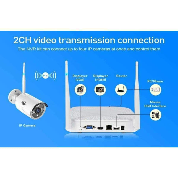 Planet Gates China / None / 960P White Hiseeu 1080P 960P wireless CCTV System IP Bullet Camera HD 2MP NVR Recorder Video Security Camera Surveillance System