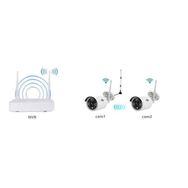 Planet Gates China / None / 960P White Hiseeu 1080P 960P wireless CCTV System IP Bullet Camera HD 2MP NVR Recorder Video Security Camera Surveillance System
