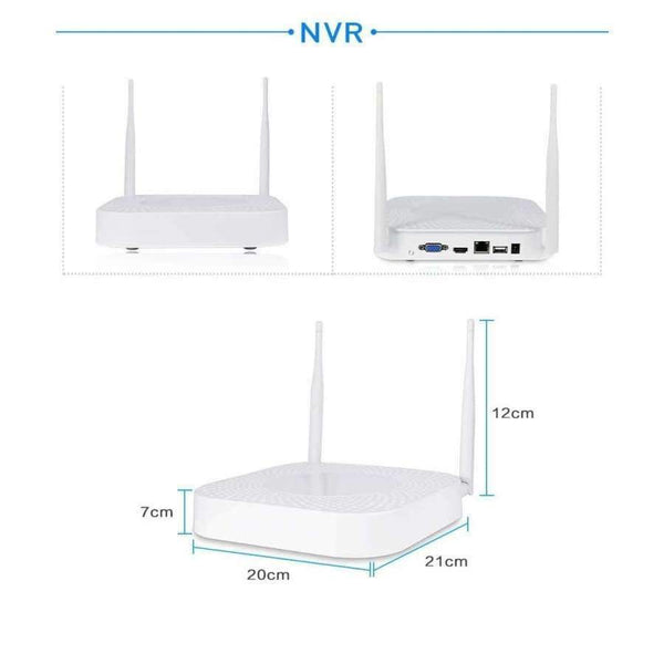 Planet Gates China / None / 960P White Hiseeu 1080P 960P wireless CCTV System IP Bullet Camera HD 2MP NVR Recorder Video Security Camera Surveillance System